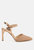 Sha Ankle Strap Slingback Stiletto Heel Sandals - Rose Gold