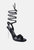 Sheeny Clear Stiletto Lace Up Heels