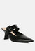 Shein Star Slim Block Heel Mules - Black