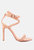 Sherri High Heeled Faux Suede Sandals - Nude