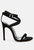 Sherri High Heeled Faux Suede Sandals - Black