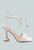 Skora Tie up Spool Heel Sandals - White