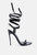 Smacker Leg Silhouette Stiletto Heels - Black