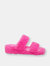 Smoothie Fur Slip-On Flats - Pink