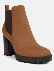 Sonia Block Heeled Chelsea Boots