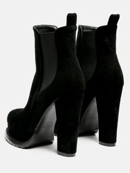 Spire Suede Block Heeled Boots