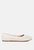 Splash Rhinestones Embellished Ballet Flats - Beige