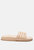 Sponge Quilted Pool Slides - Tan