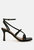 Stalker Strappy Ankle Strap Sandals - Black