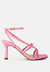 Stalker Strappy Ankle Strap Sandals - Pink