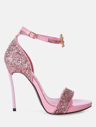 Straight Fire High Heel Glitter Stilettos - Pink