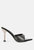 Sundai Rhinestone Embellished Stiletto Sandals - Black