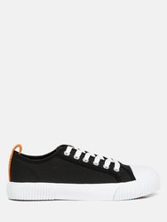 Sway Chunky Sole Knitted Textile Sneakers - Black