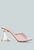Sweet16 Clear Spool Heel Sandals - Pink