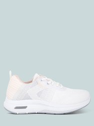 Synthia Contrasting Chunky Sneakers - White