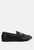 Talula Horsebit Embellished Faux Leather Loafers - Black