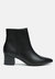 Thalia Pointed Toe Ankle Boots - Black