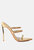 Tickle Me Toe Ring Stiletto Sandals - Gold