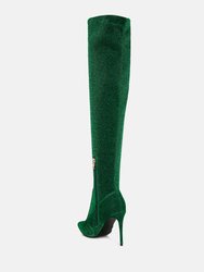 Tigerlily Knitted Stiletto Long Boots