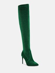 Tigerlily Knitted Stiletto Long Boots