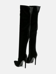 Tilera Stretch Over the Knee Stiletto Boots