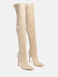 Tilera Stretch Over the Knee Stiletto Boots