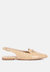 Trempe Croc Slingback Flat Sandals - Latte