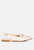 Trempe Croc Slingback Flat Sandals - Taupe