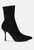 Tweeple Stiletto Boot With A Pointed Toe - Black