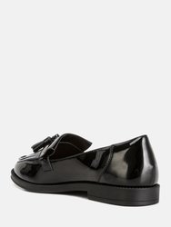 Valerie Tassel Detail Patent Loafers