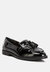 Valerie Tassel Detail Patent Loafers