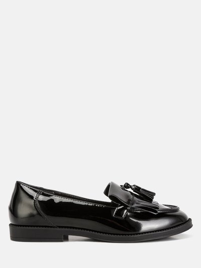 London Rag Valerie Tassel Detail Patent Loafers product