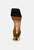 Venusta Metallic Chain Detail Spool Heel Sandals