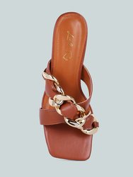 Wandy Link Chain Embellished Sandals
