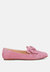Waveney Bow Embellished Loafers - Pink