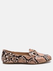 wibele croc textured metal show detail loafers - Natural