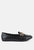 wibele croc textured metal show detail loafers - Black
