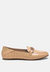 wibele croc textured metal show detail loafers - Beige