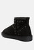 Winifred Rhinestone Embellished Fur Lined Boots