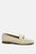 Zaara Solid Faux Suede Loafers - Beige