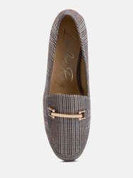 Zaara Solid Faux Suede Loafers