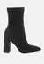 Zahara Suede Bootie - Black