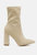 Zahara Suede Bootie - Beige