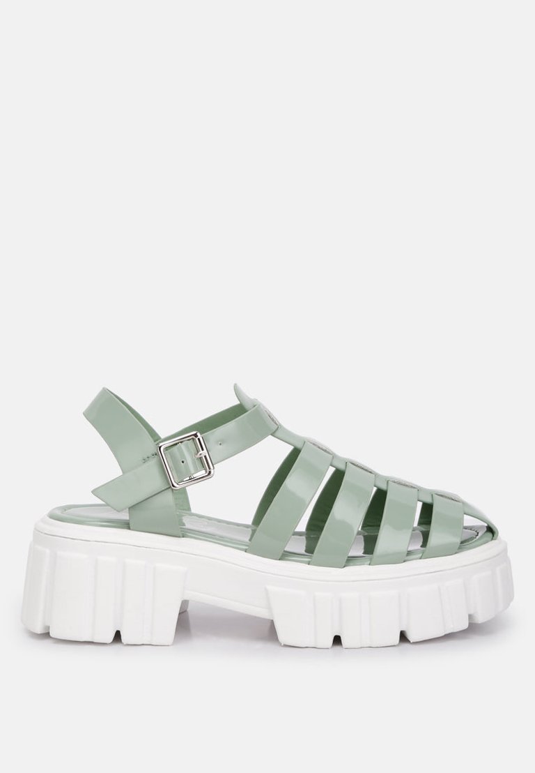 Zurie Chunky Gladiator Sandals - Sage Green