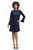 Calla Dress - Navy