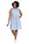 Curve Micah Dress - Blue/White