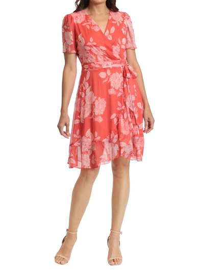 London Times Floral Print Wrap Dress product