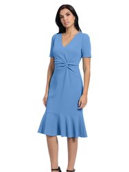 Halie Dress - Blue Bonnet