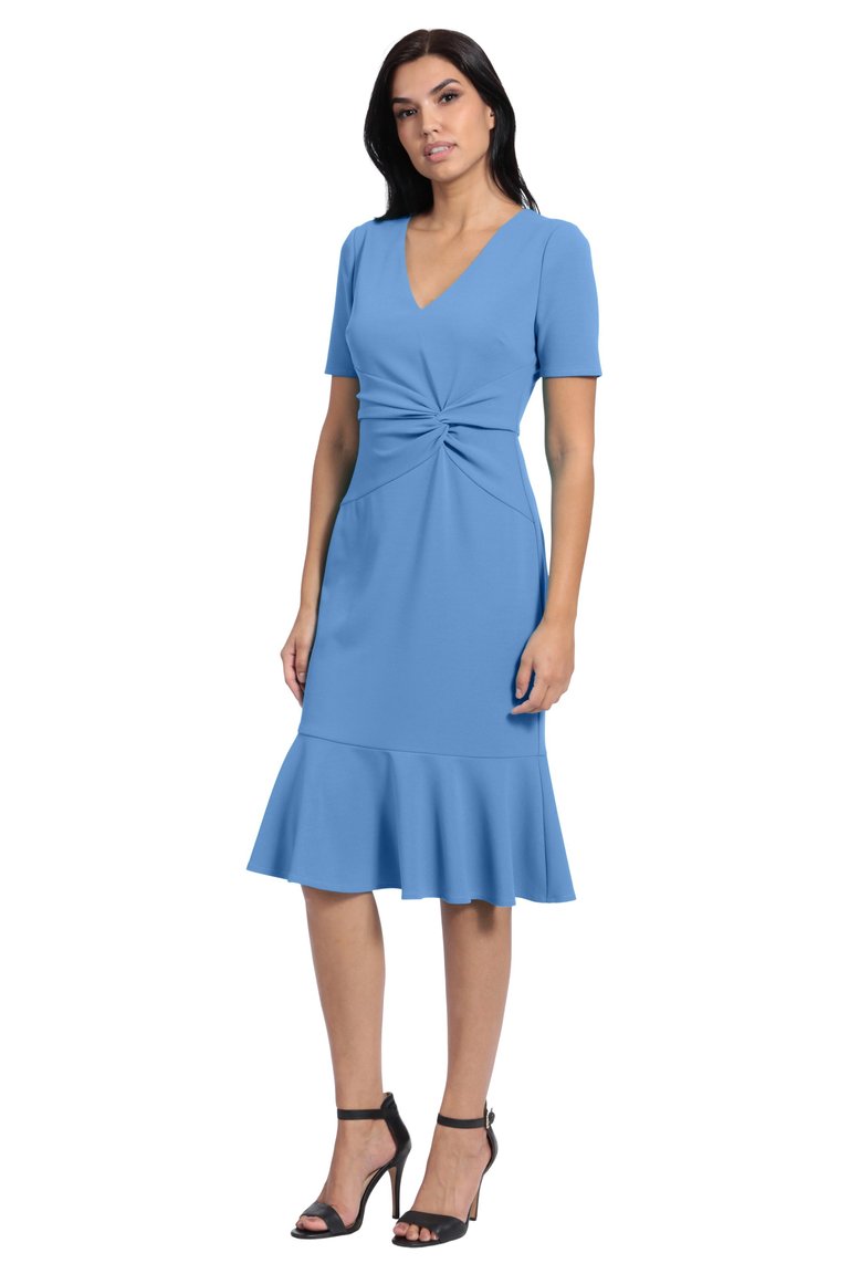 Halie Dress - Blue Bonnet