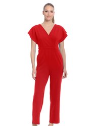 Mirabel Jumpsuit - Arresting Red